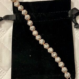 Kendra Scott Rose Gold with Black and White Stone Bracelet